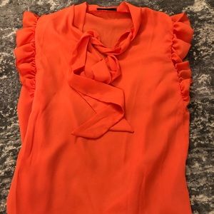 Orange blouse